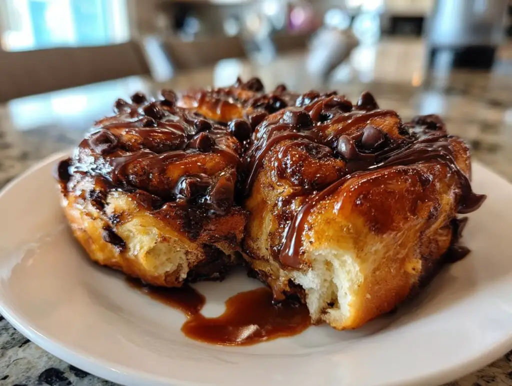 Delicious Chocolate Cinnamon Rolls With Rich Glaze