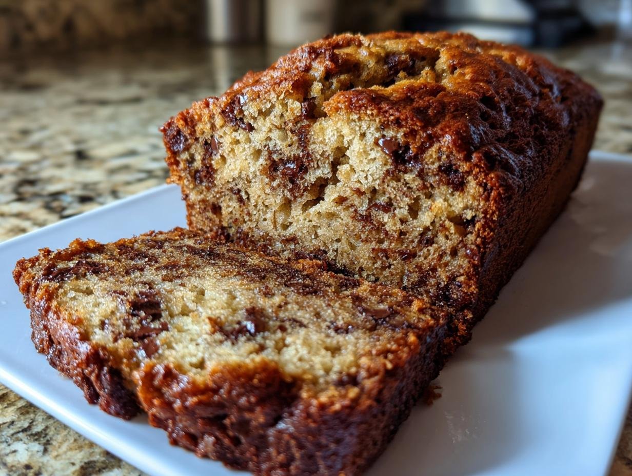 EASY CHOCOLATE CHIP BANANA BREAD