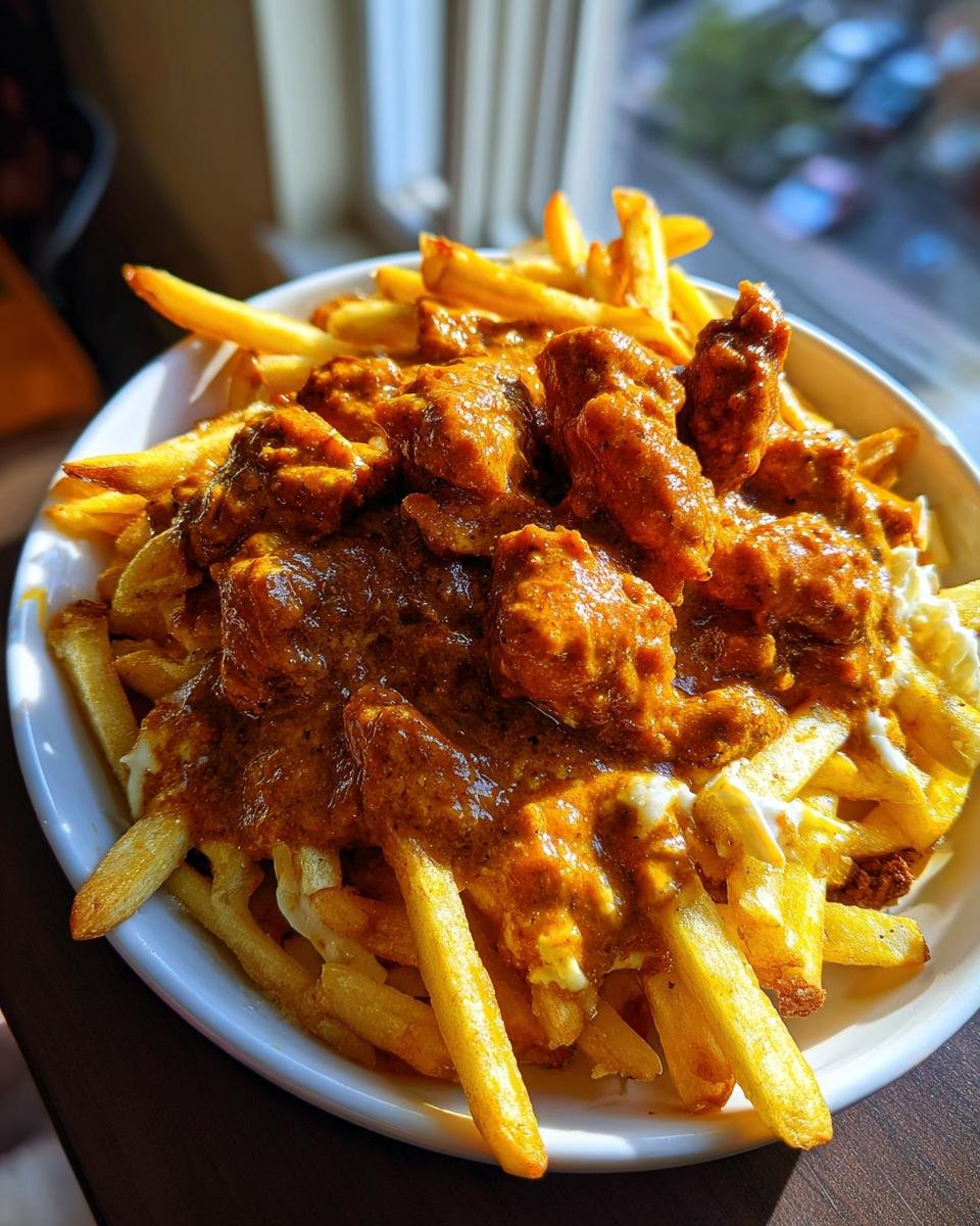 Easy Butter Chicken Recipe with Garlic Sauce & Crispy Fries - detail 1