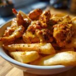 Easy Butter Chicken Recipe with Garlic Sauce & Crispy Fries