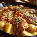 Garlic Parmesan Crockpot Chicken and Potatoes
