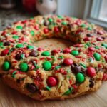 Giant Holiday Wreath Cookie Cake
