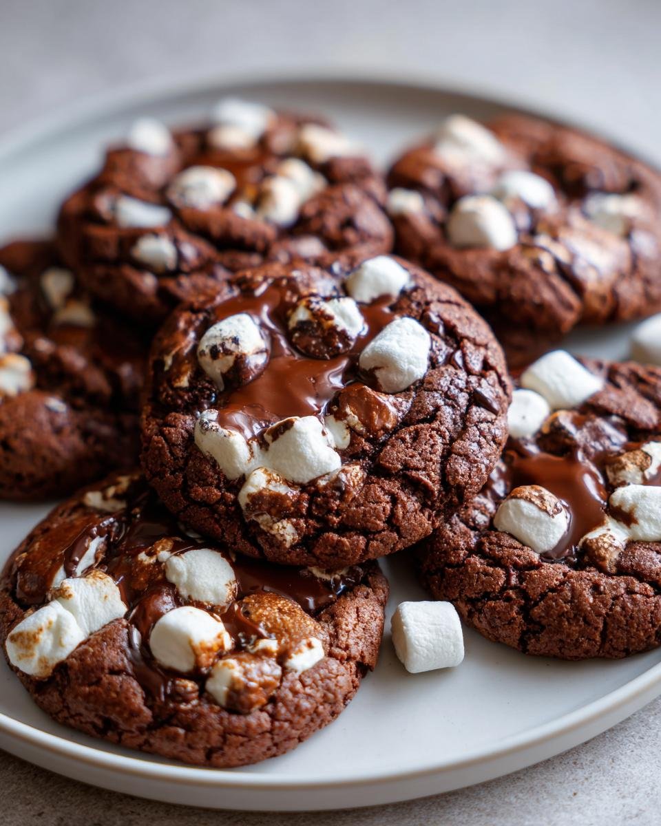 Handmade Chocolate Marshmallow Swirl Cookies - detail 1