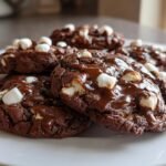 Handmade Chocolate Marshmallow Swirl Cookies