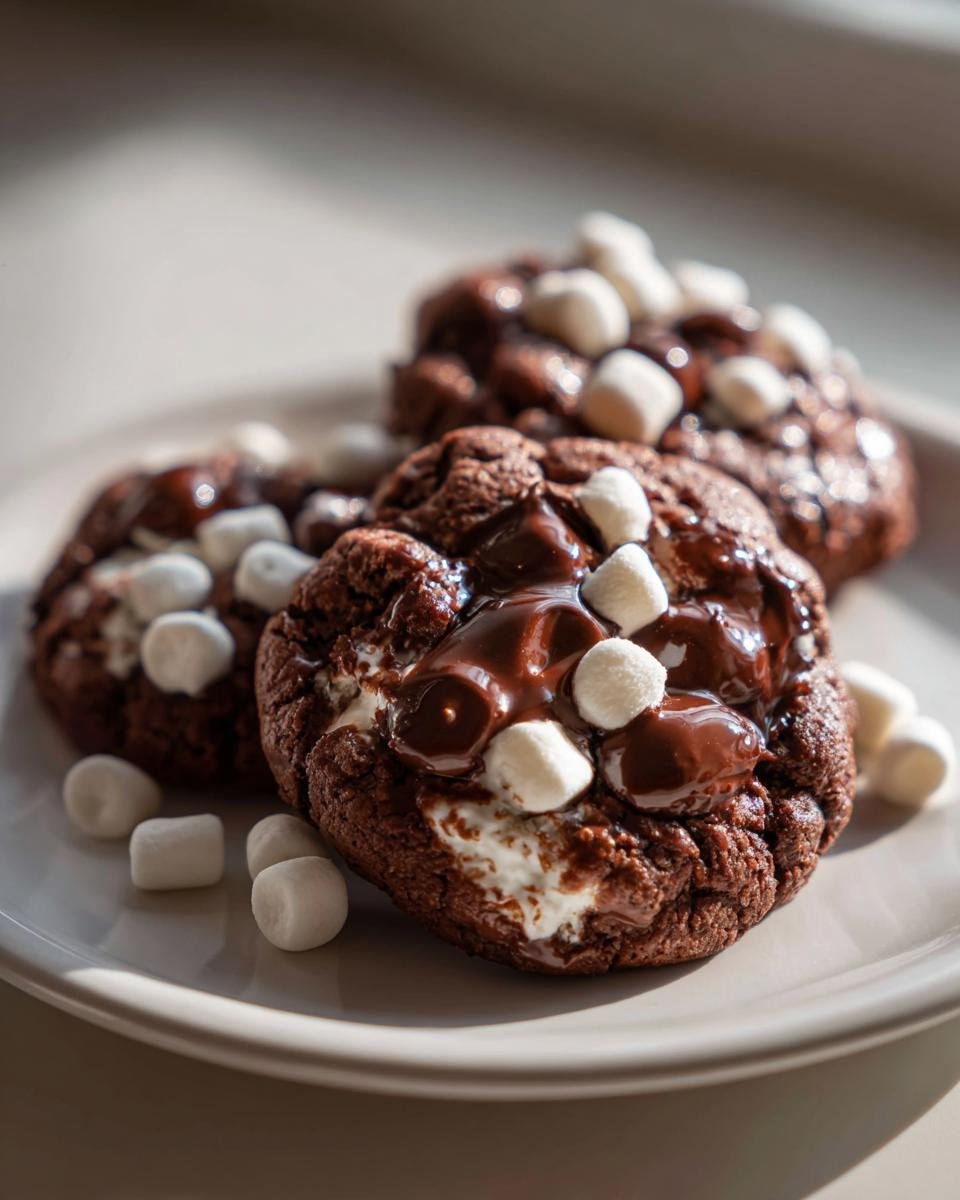 Handmade Chocolate Marshmallow Swirl Cookies - detail 2