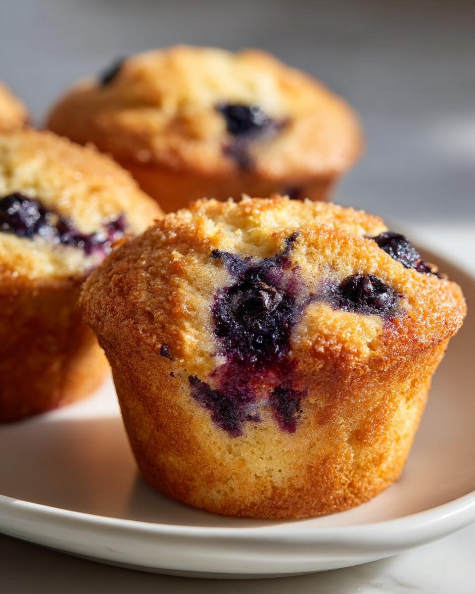 Healthy Greek Yogurt Blueberry Protein Muffins - detail 1