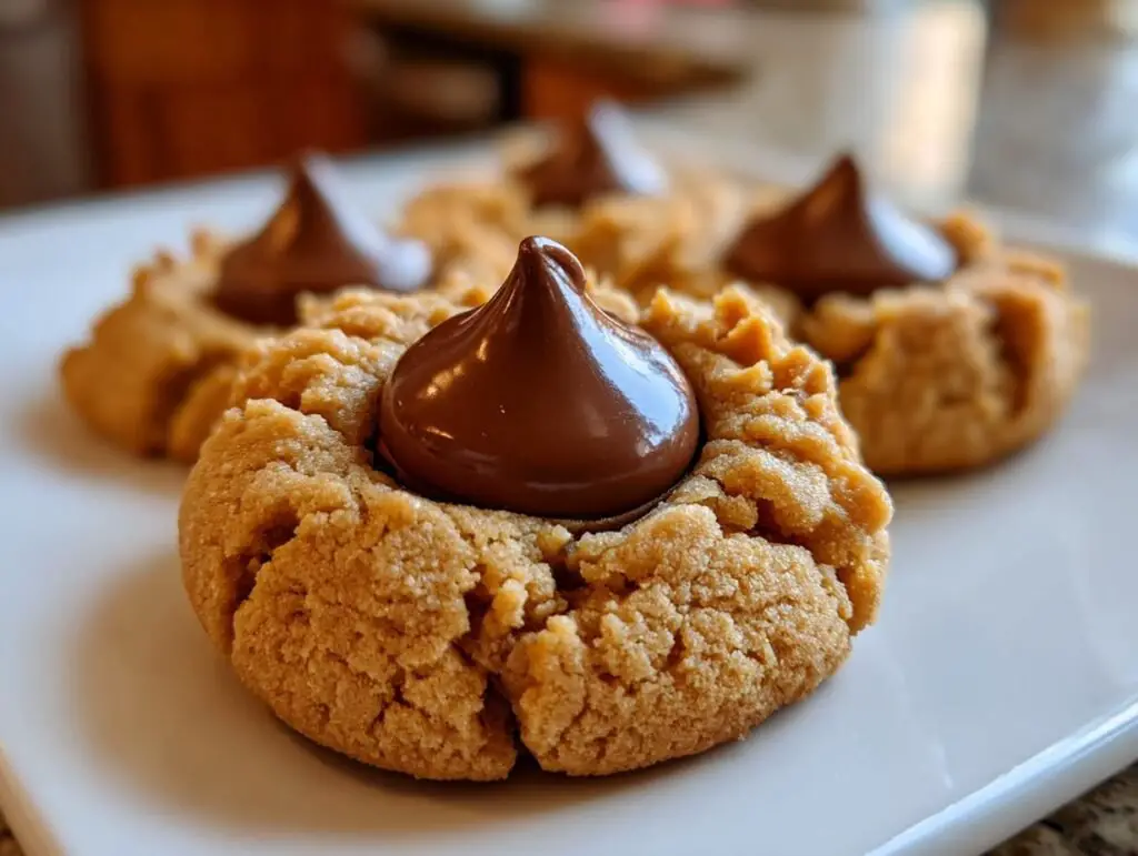 Holiday Peanut Butter Blossom Cookies Recipe