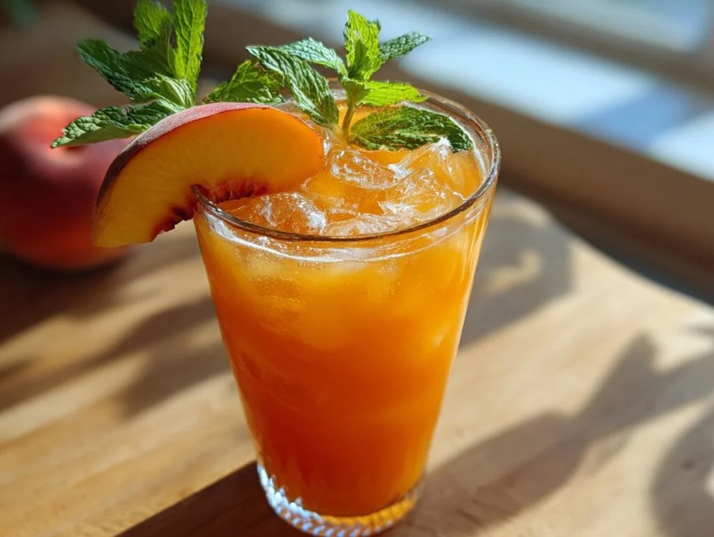 Homemade Peach Lemonade