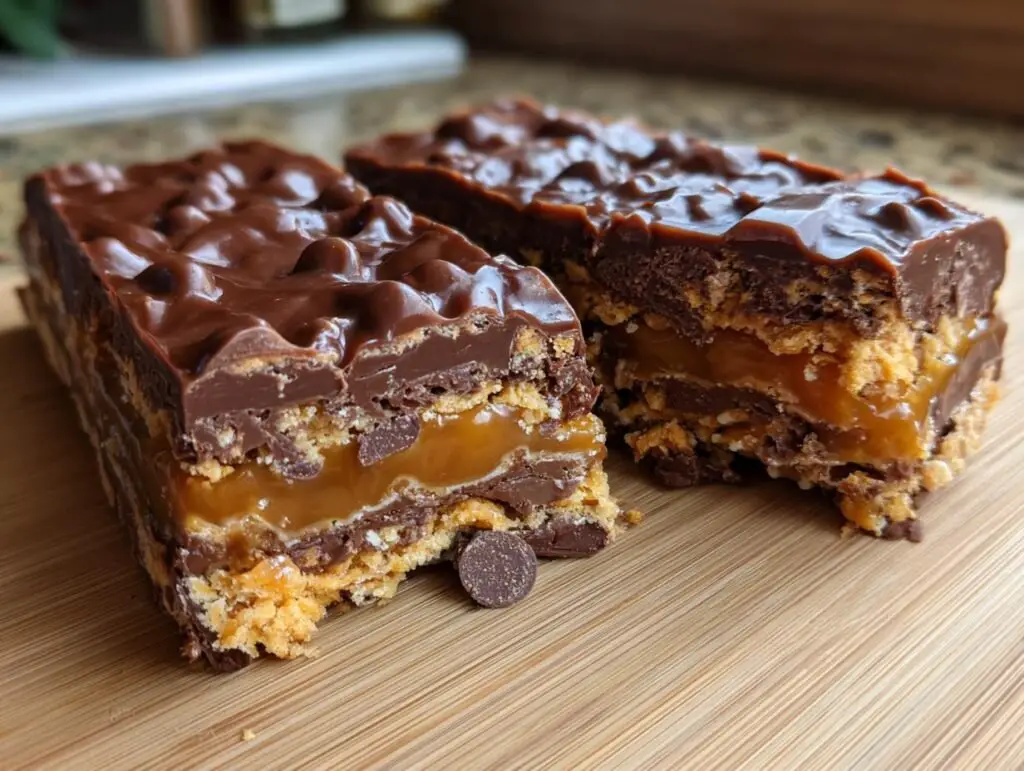 Indulgent Butterfinger Caramel Bars