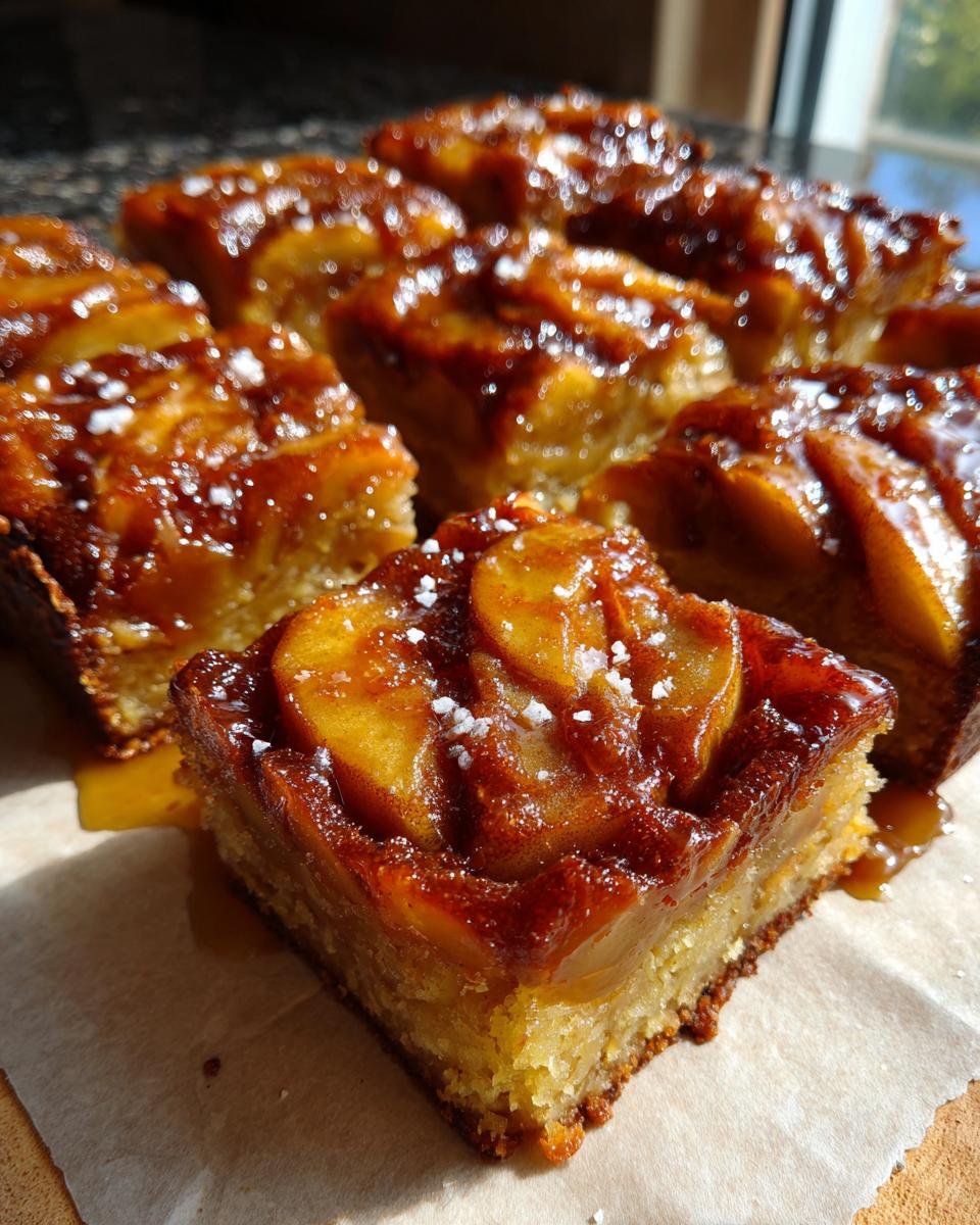 Irresistible Salted Caramel Apple Bars for Fall - detail 1