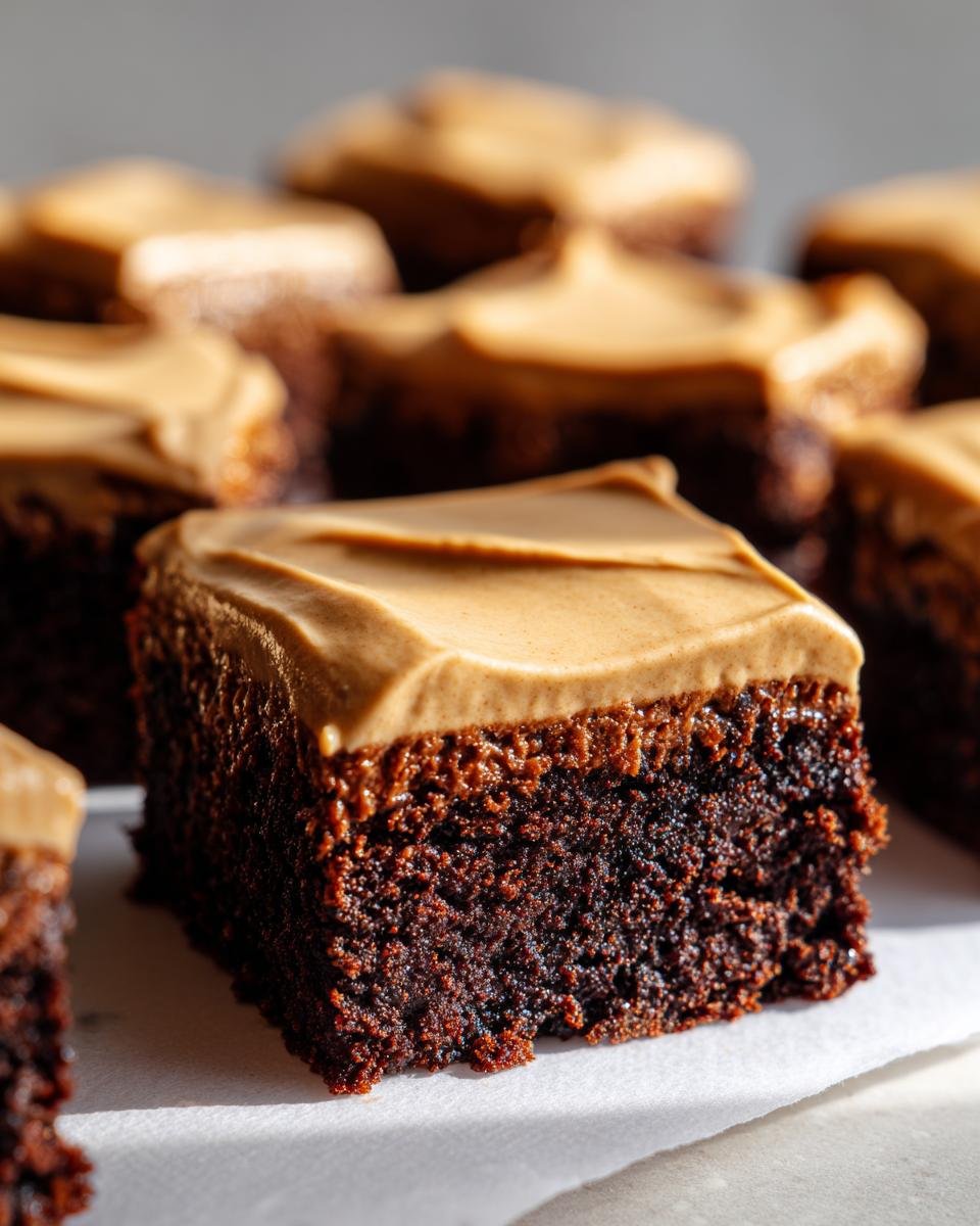 Mocha Brownies Cafe Latte Frosting - detail 2