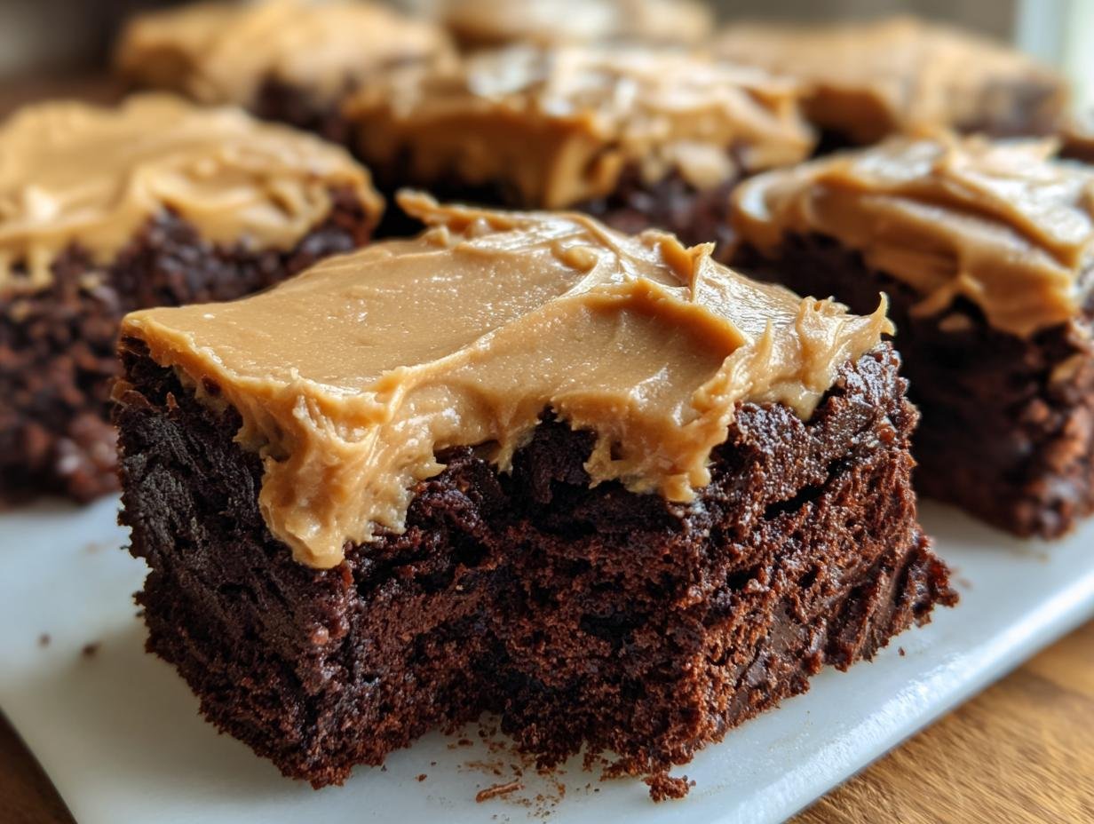 Mocha Brownies Cafe Latte Frosting