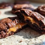 Peanut Butter Stuffed Chocolate Cookies