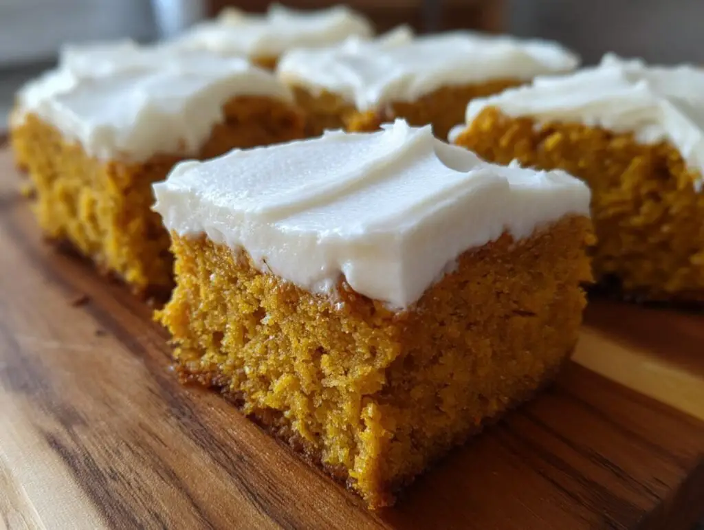 Pumpkin Bars with Cream Cheese Frosting