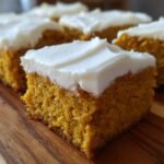 Pumpkin Bars with Cream Cheese Frosting