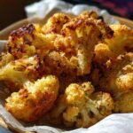 Roasted Cauliflower with Crispy Parmesan