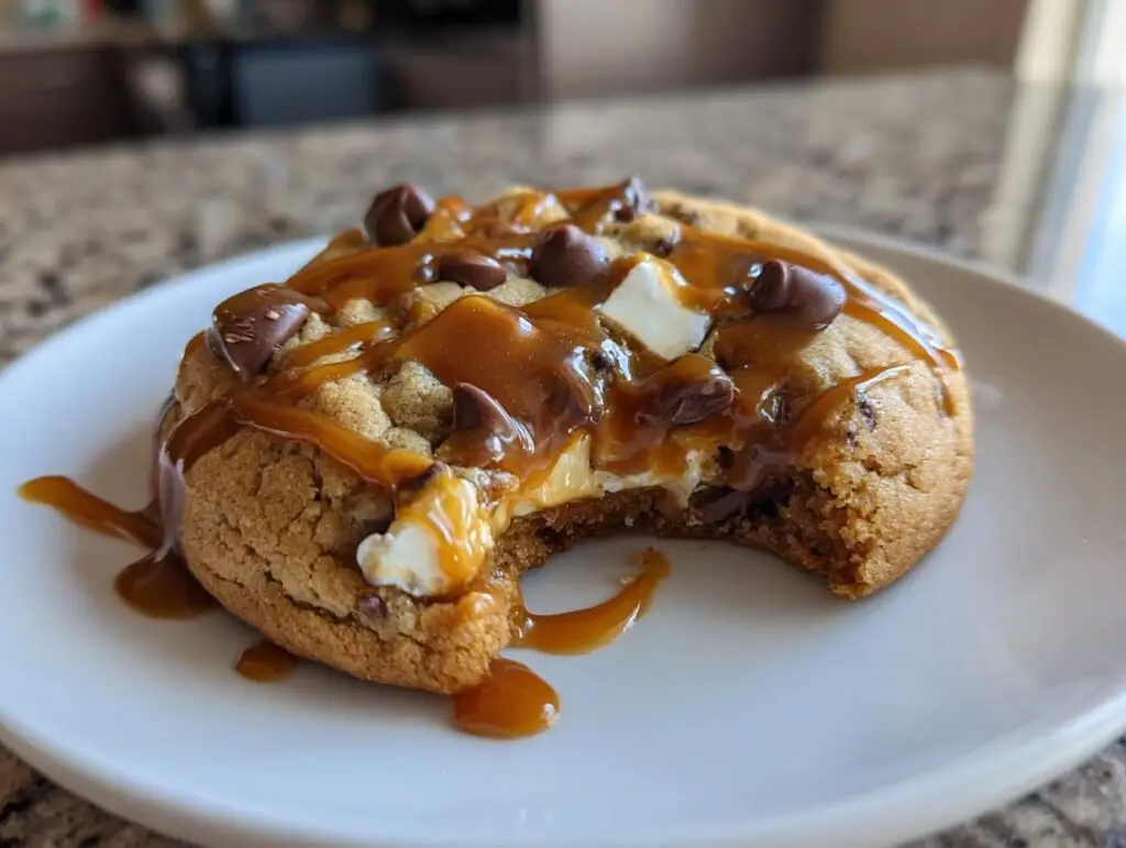 Salted Caramel Cheesecake Cookies