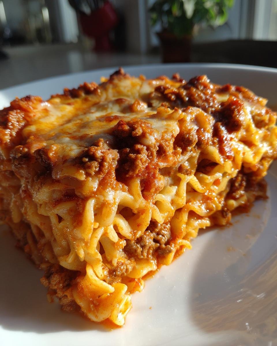 Spicy Beef Enchilada Noodle Casserole - detail 1