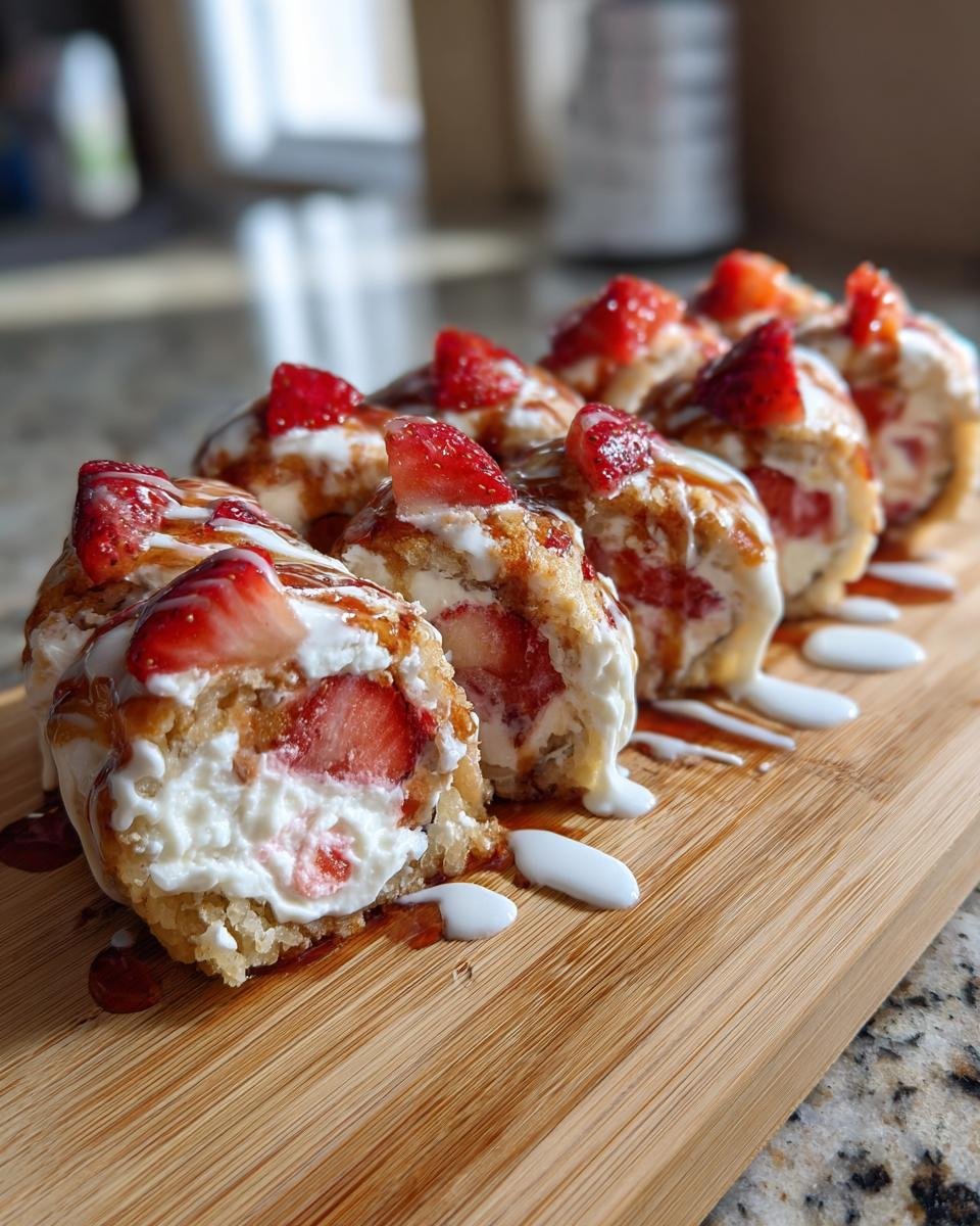 Strawberry Shortcake Sushi Rolls - detail 1