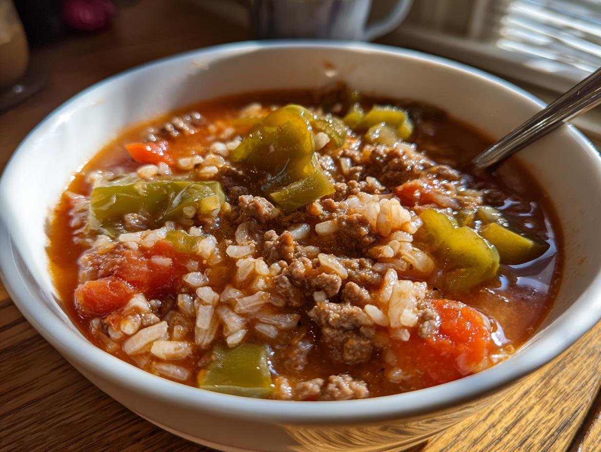 Stuffed Green Pepper Soup