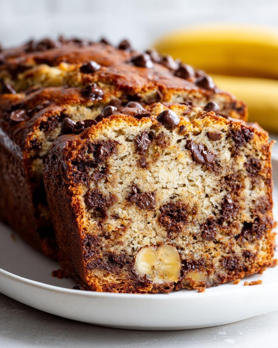 Super Moist Chocolate Chip Banana Bread Recipe - detail 1