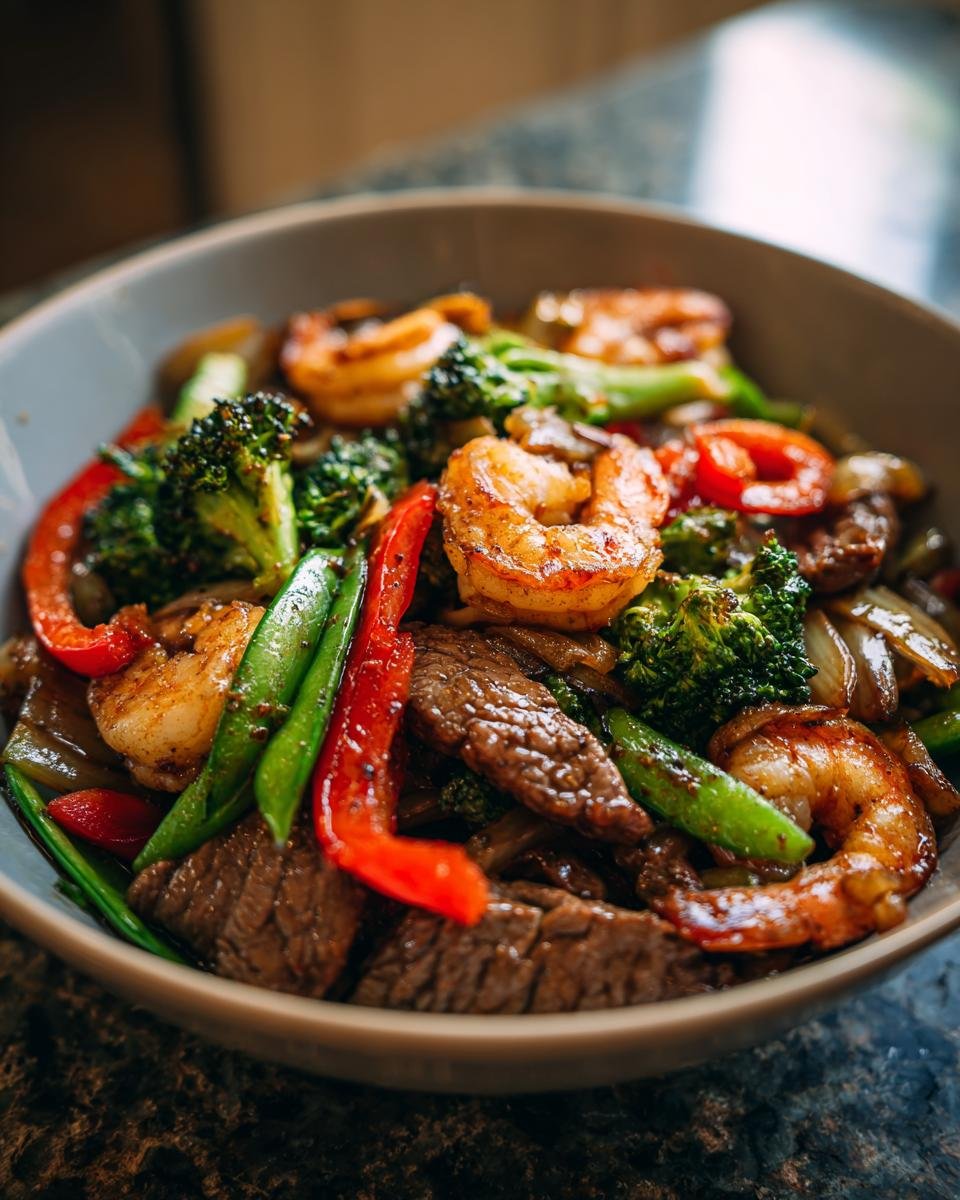 Surf Turf Stir Fry - detail 1