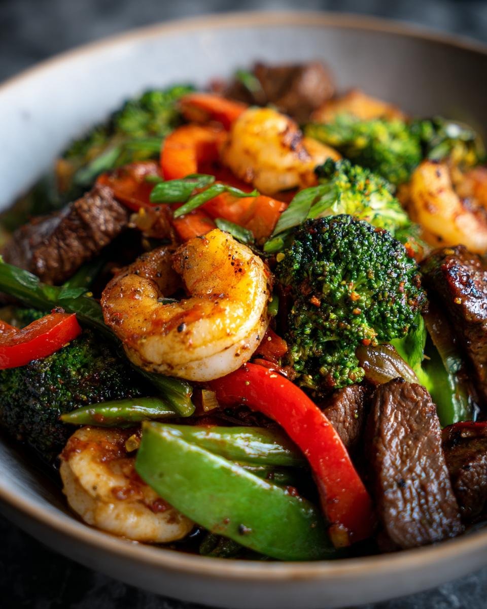 Surf Turf Stir Fry - detail 2