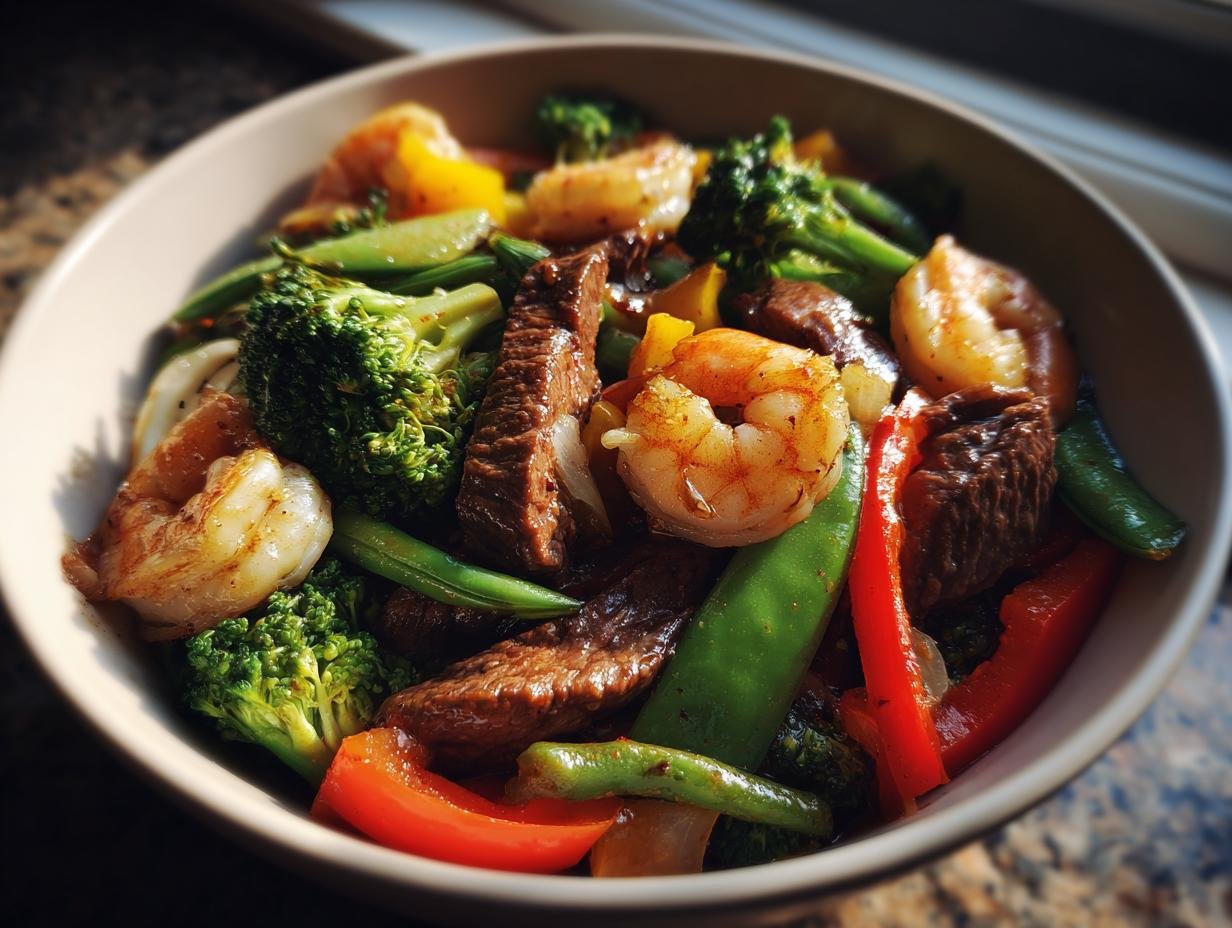 Surf Turf Stir Fry