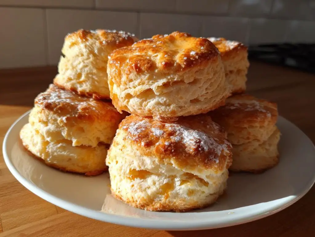 Sweet Cream Sourdough Biscuits