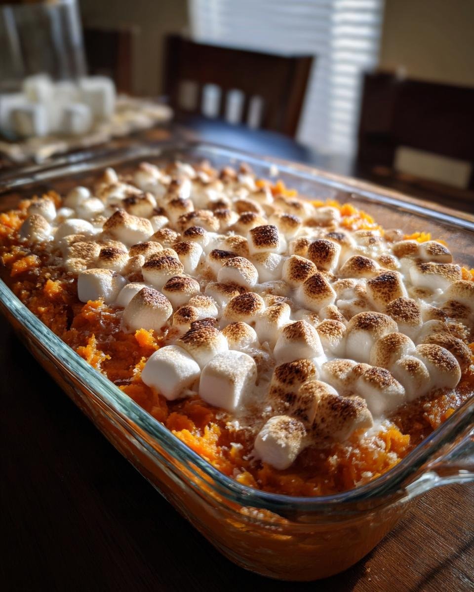 Sweet Potato Casserole with Marshmallows - detail 1