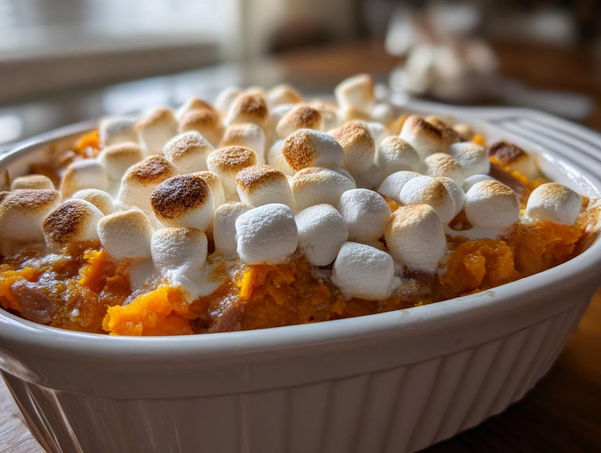 Sweet Potato Casserole with Marshmallows
