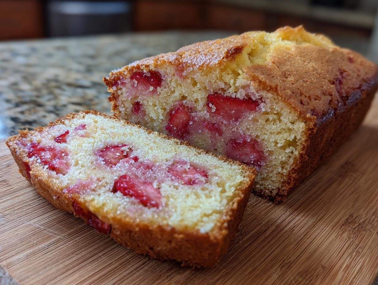 Sweet Strawberry Pound Cake