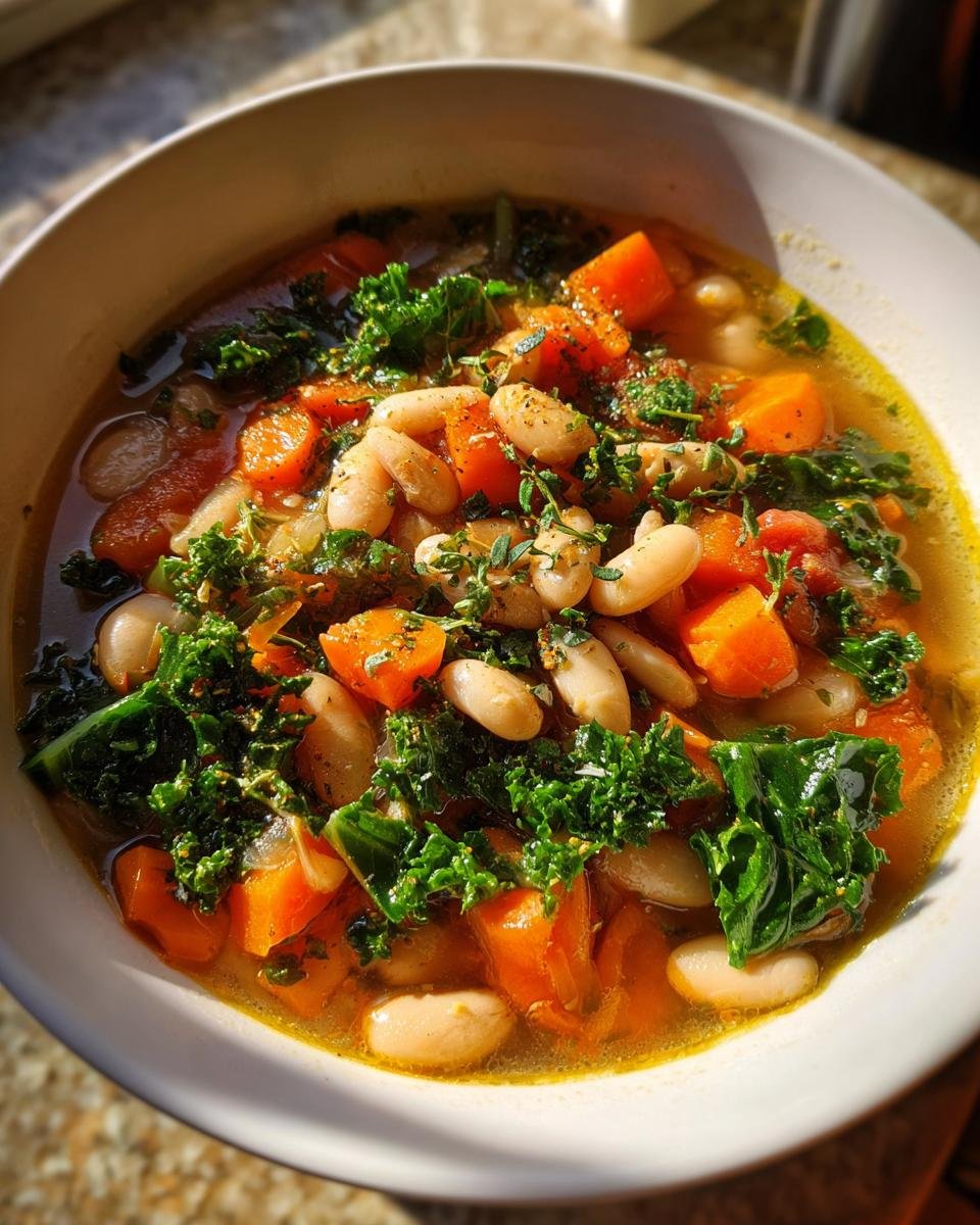 Tuscan White Bean Soup is a hearty dish - detail 1