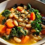 Tuscan White Bean Soup is a hearty dish