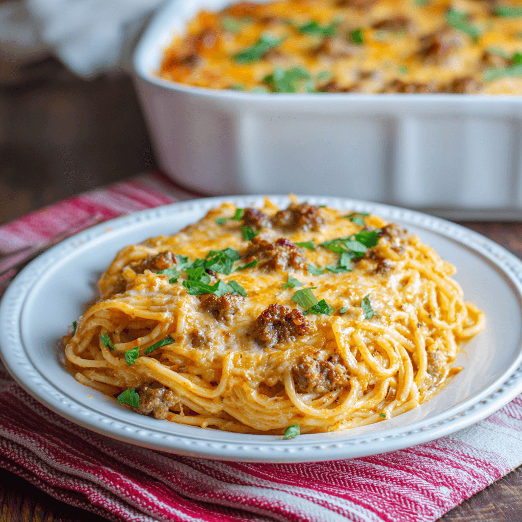 Creamy Southern Spaghetti Bake: A Family Favorite Recipe!