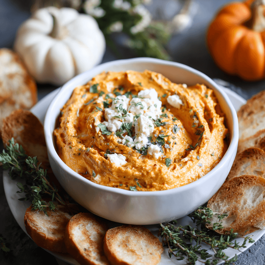 Pumpkin Whipped Feta Dip: A Unique Festive Delight!