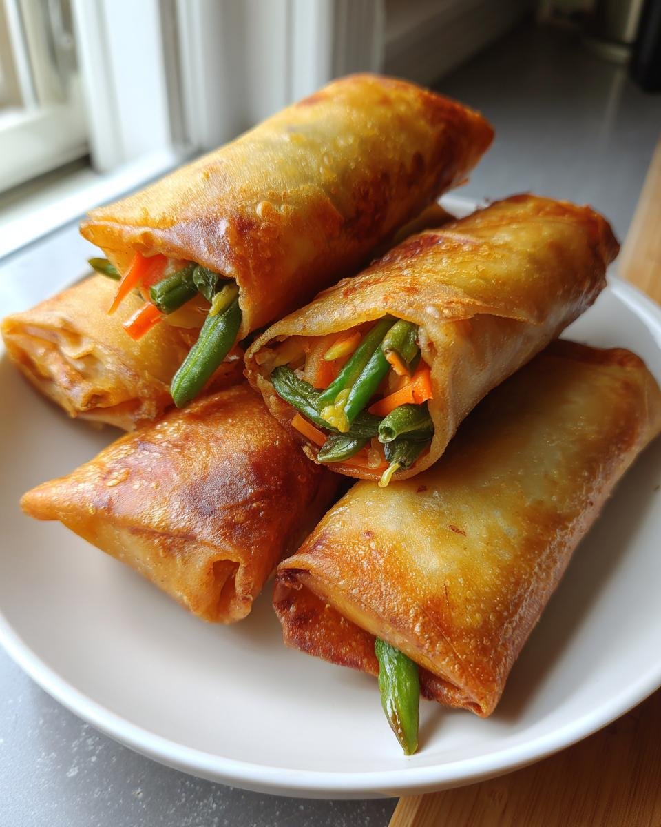 traditional filipino lumpia - detail 1