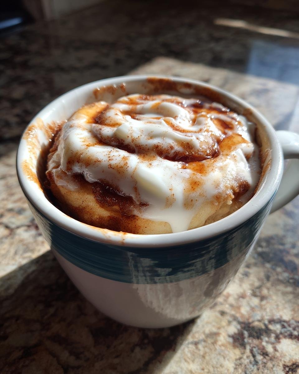 3-Minute Keto Cinnamon Roll Mug Cake: Quick, Low-Carb, & Gluten-Free - detail 2