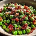 Air Fryer Frozen Peas | Easy Gourmet Side with Prosciutto & Parmesan