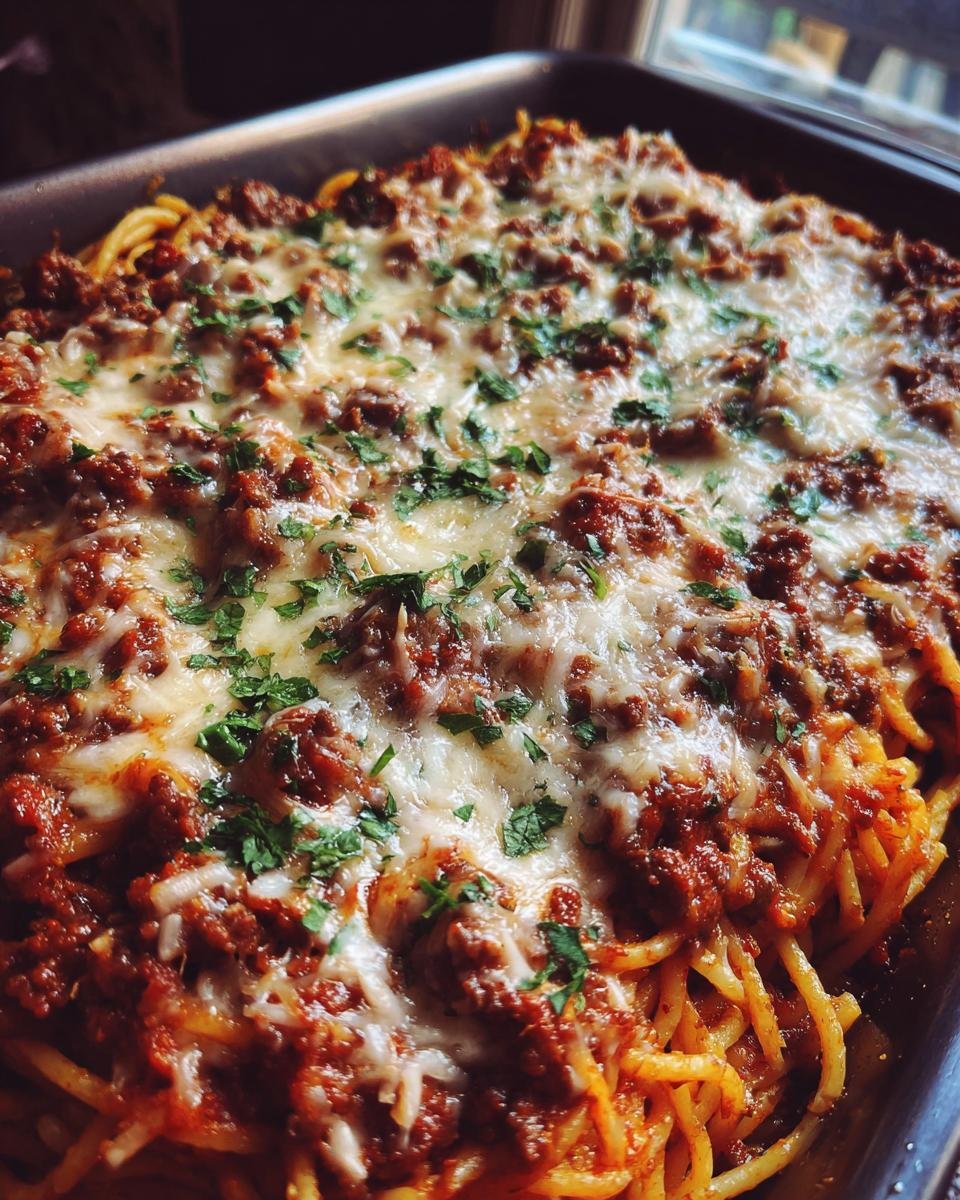 Baked Cream Cheese Spaghetti Casserole - detail 1