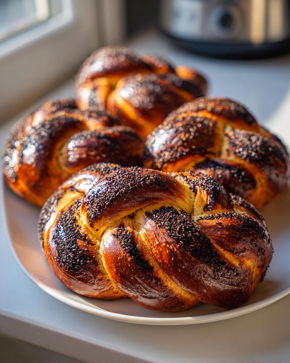 Black Sesame Rolls - detail 1