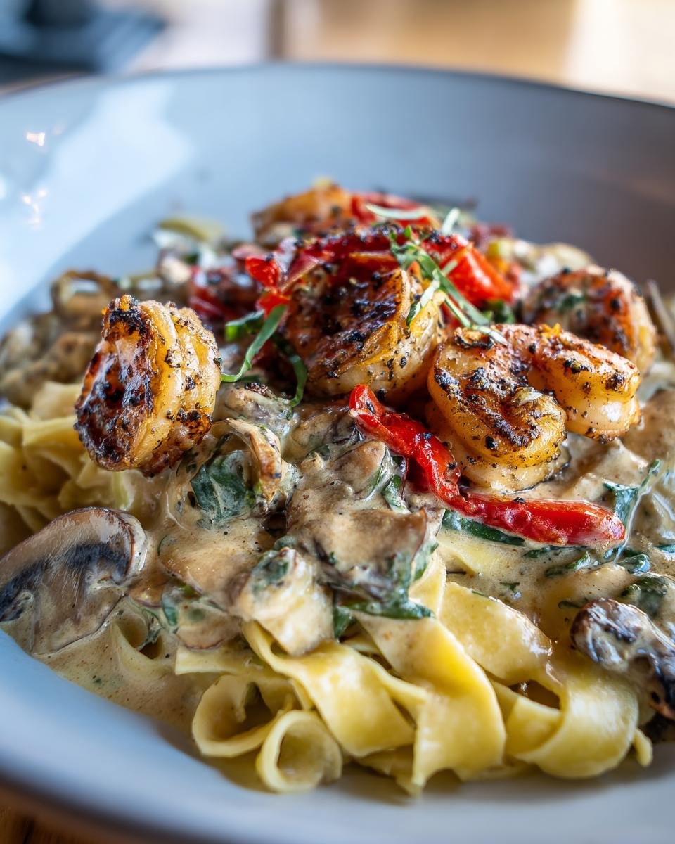 Blackened Shrimp Stroganoff - detail 1