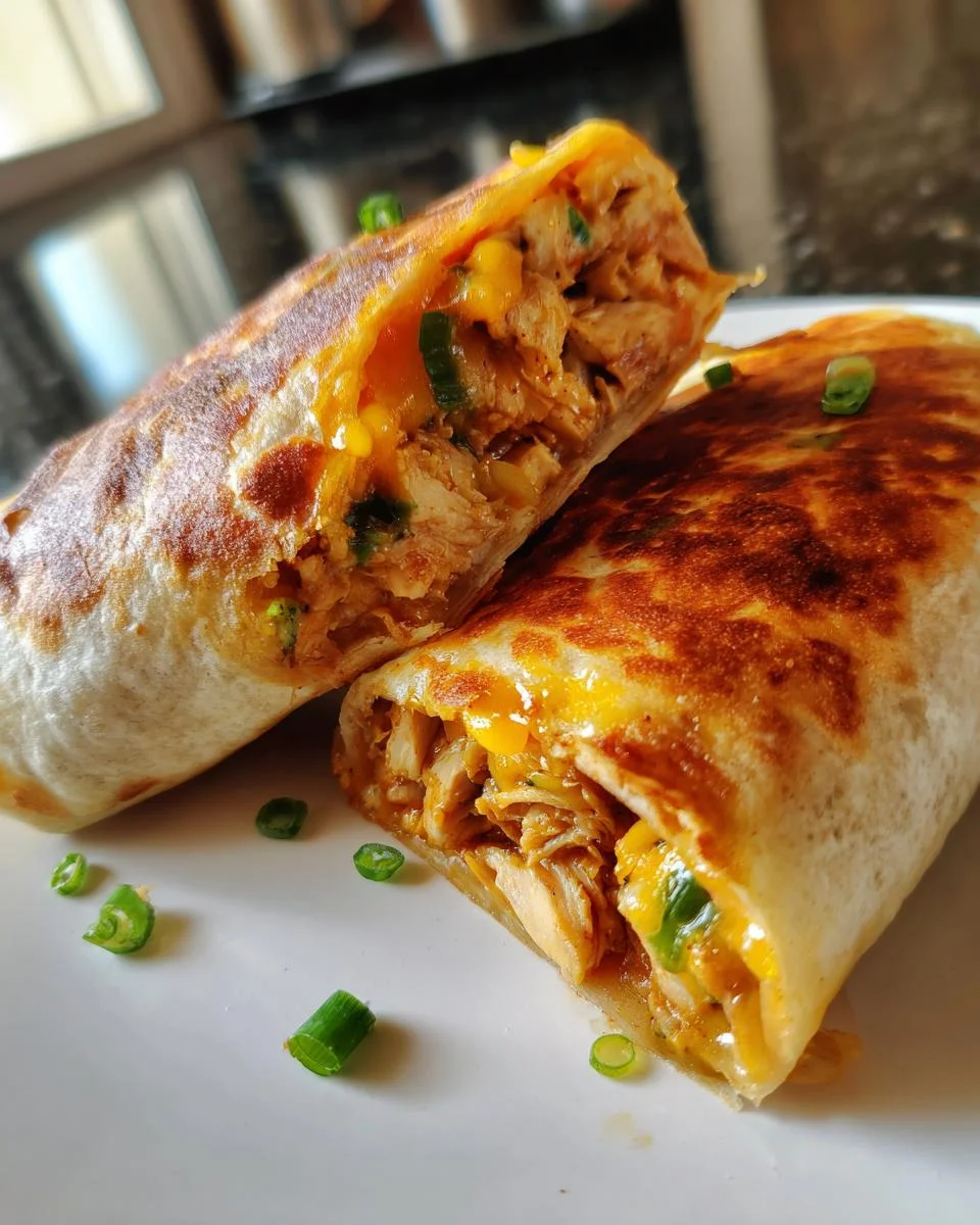 Cheesy Garlic Chicken Wraps Recipe - detail 2