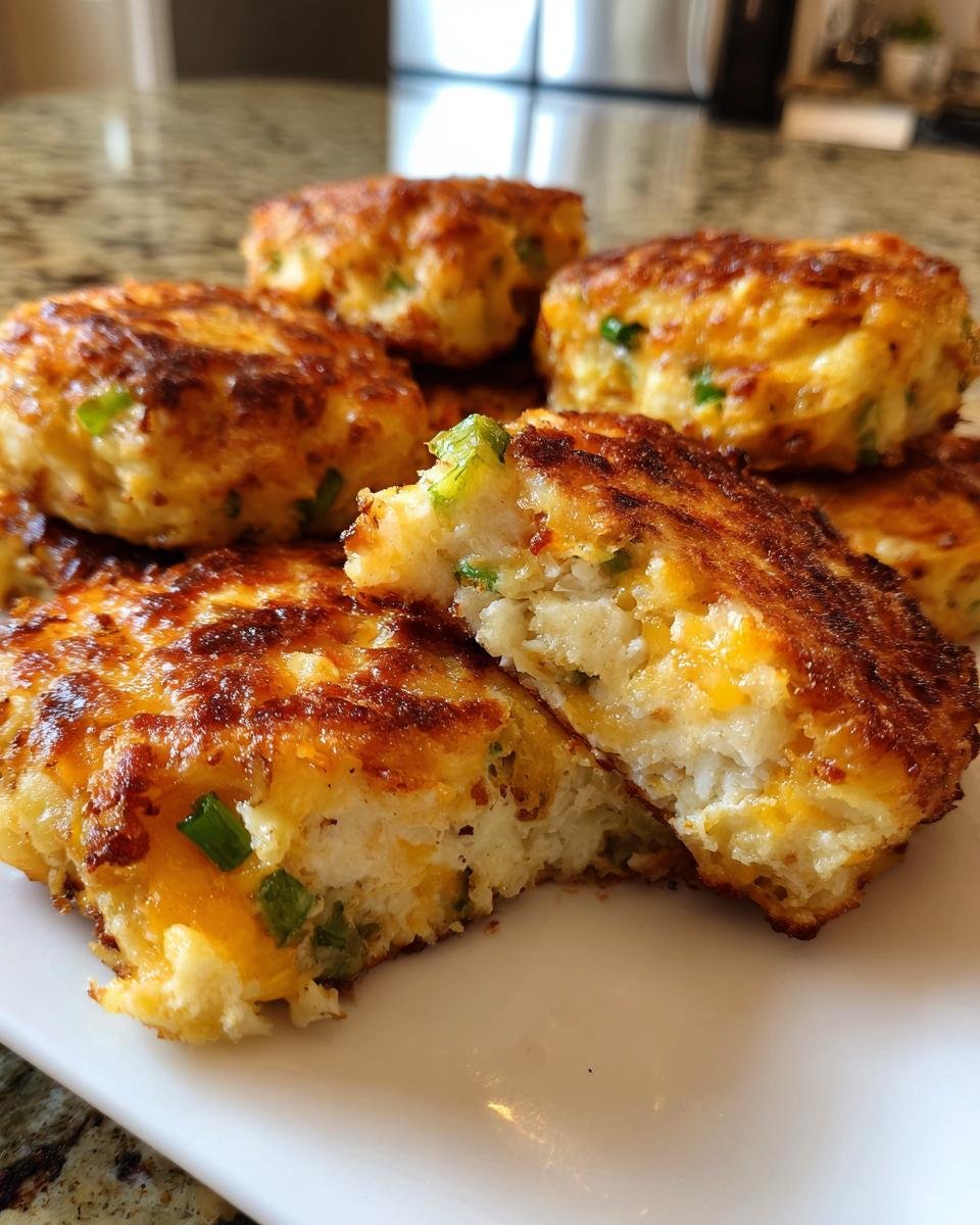 Cheesy Mashed Potato Cakes - detail 2