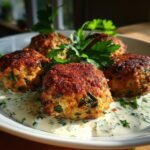Chicken Kofta with Garlic Yogurt Sauce