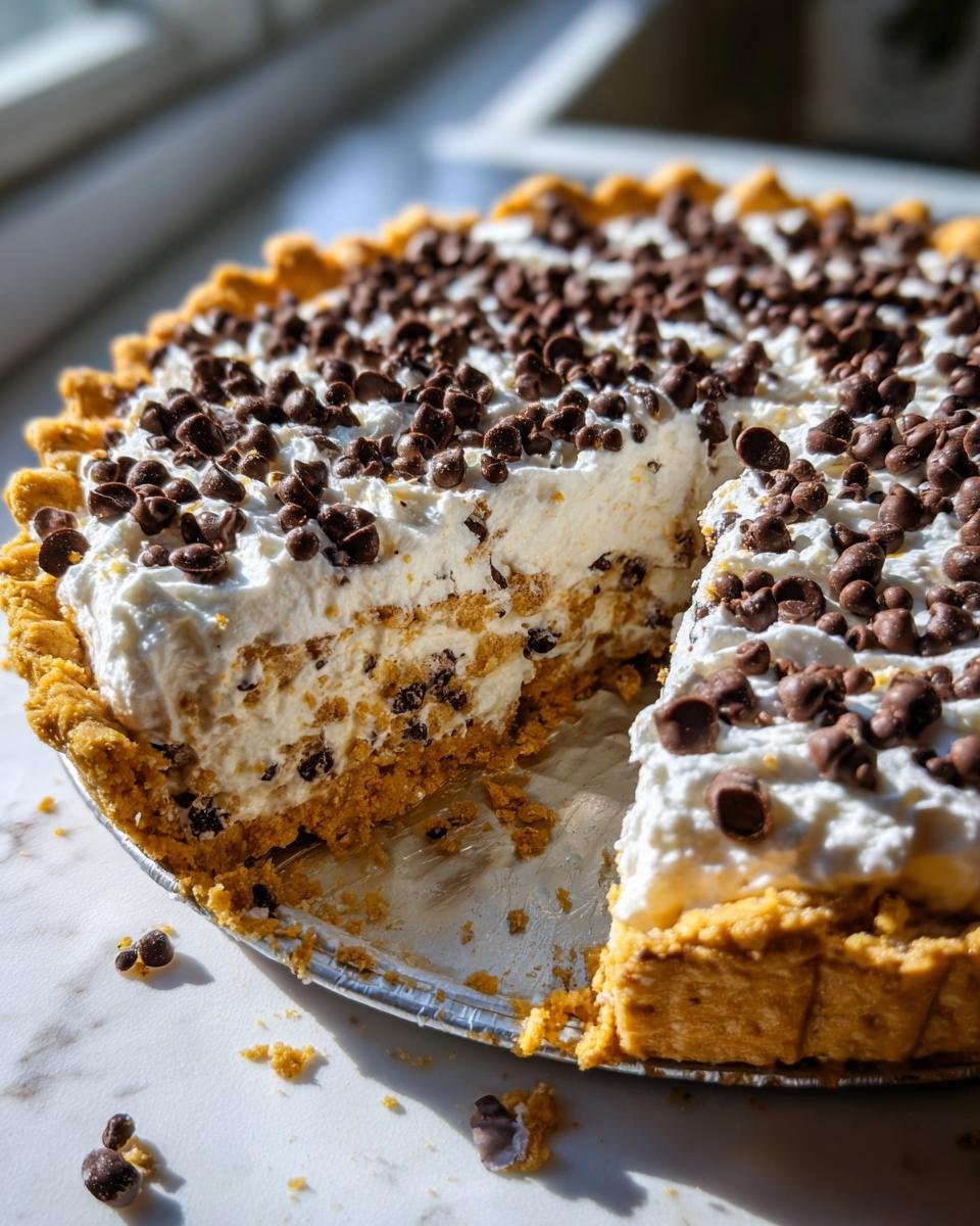 Chocolate Chip Cannoli Pie - detail 1