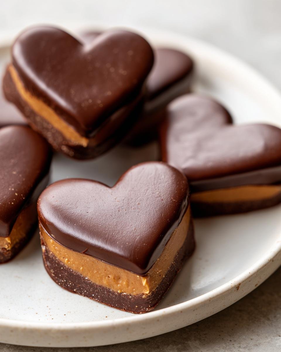 Chocolate Peanut Butter Valentine’s Heart - detail 1