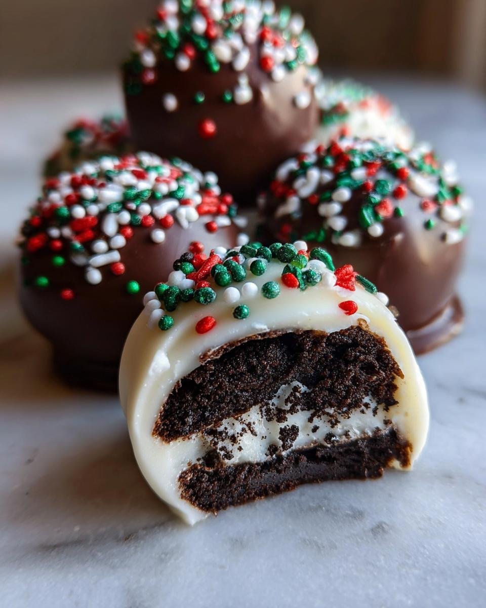 Christmas Oreo Balls - detail 2