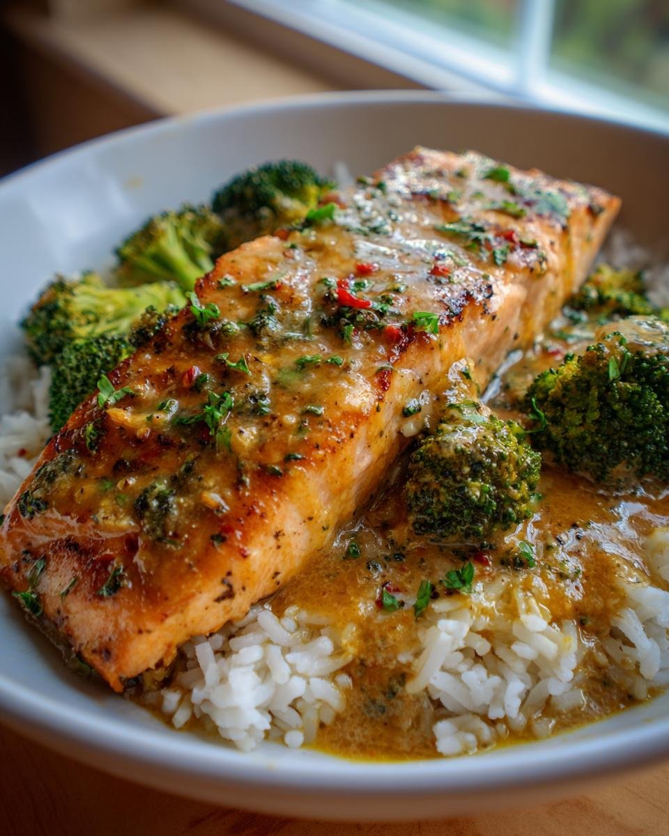 Coconut Curry Salmon with Garlic Butter - detail 1