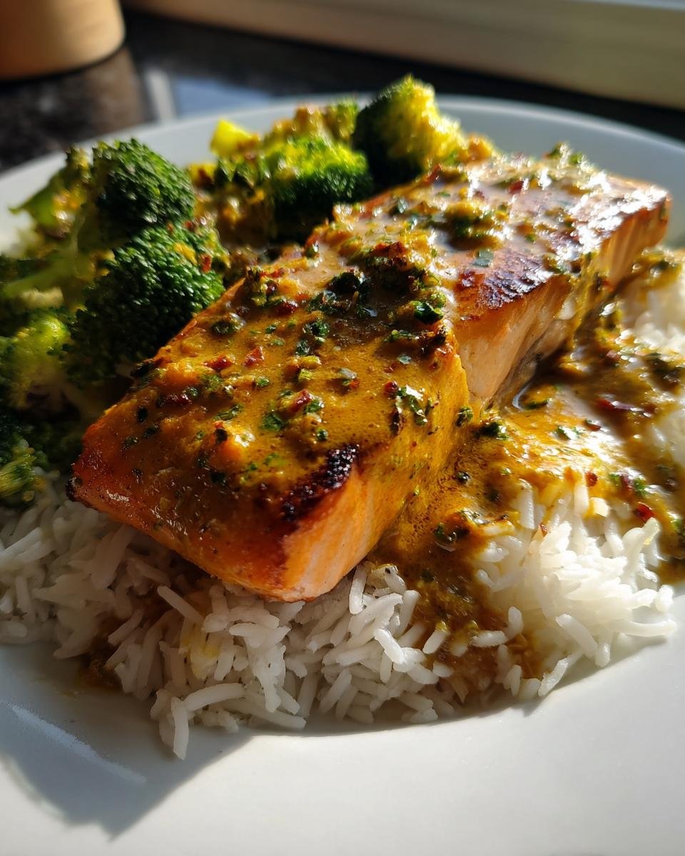 Coconut Curry Salmon with Garlic Butter - detail 2